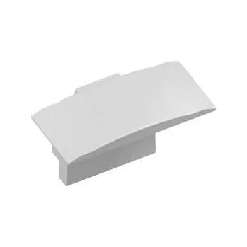 LED lišta GTV Koncovka pro LED profil GLAX Mini s přírubou vysoce stříbrným lakem (1