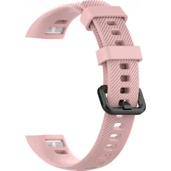 Řemínek na hodinky BSTRAP | BStrap Silicone Line reminek na Honor Band 4, pink (SHO001C06)