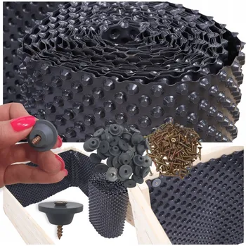 Stavební fólie Drážkovaná Fólie pro postele s přístavbami MOCOWANIE, výška 39 Cm , délka 2,7 m