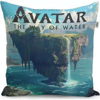 Polštář Dekorační polštář Avatar The Way of Water Plovoucí ostrov - Sablio - 40x40 cm