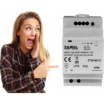 spínaný zdroj Napájecí zdroj Exta ZTM-60/12 60 W 5 A 12 V