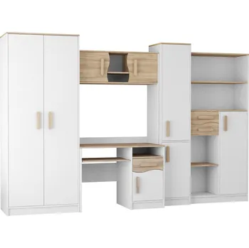 Dětský pokoj Dětský pokoj MACIUS, Bílá Mat/Dub Sonoma/Dub Sonoma