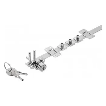 Nábytkové kování GTV Centrální zamykání 288x1200 (pochromované), ocelový klíč