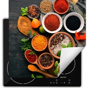 Obraz Ochranná podložka na indukční varnou desku dekorativní rolovací do kuchyně potisk 60x52 wm0550