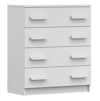 Dětská skříň Nábytek PEGAS s.r.o. Komoda 4S SMYK I - 02, Bílá Mat/Bílá