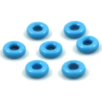 Korálek Korálky skleněné rybářské kroužky 8mm modré - 20 ks