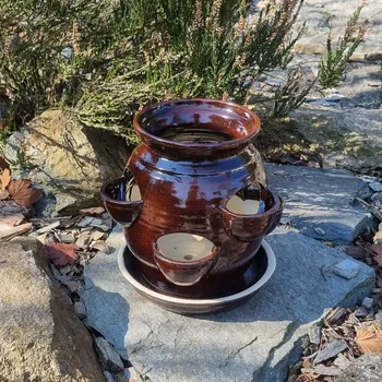 Květináč Petrželák z keramiky - květináč na bylinky Velikost: Malý