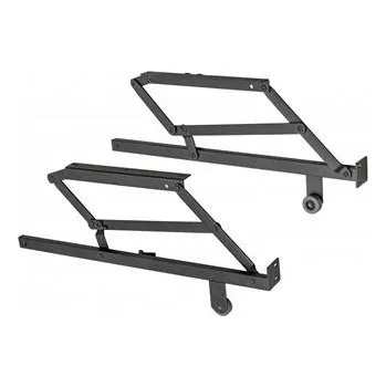 Nábytkové kování GTV Malung vozík černý (sada 2ks - levý a pravý)