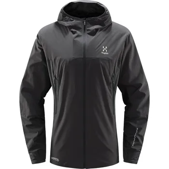 Pánská softshellová bunda Haglöfs L.I.M Alpha Hood Barva: Tmavě šedá, Velikost: M