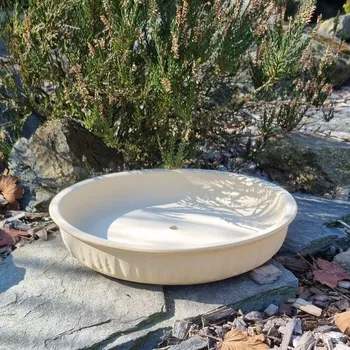 Květináč Keramický květináč na netřesky a sukulenty - kulatý