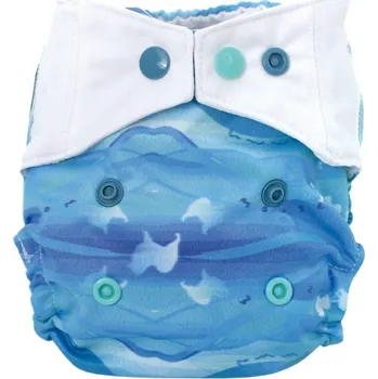 Plenkové kalhoty Mommy mouse SIO svrchní kalhotky - Baltic