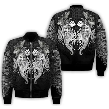 Pánská softshellová bunda Bomber bunda na zip Muninn Raven of Tattoo Velikost: L, Barva (Varianta): barva 10