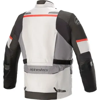 Moto bunda bunda ANDES DRYSTAR, TECH-AIR 5 kompatibilní, ALPINESTARS (světle šedá/tmavě šedá/černá/červená) 2025 (Velikost: S) 2H433001