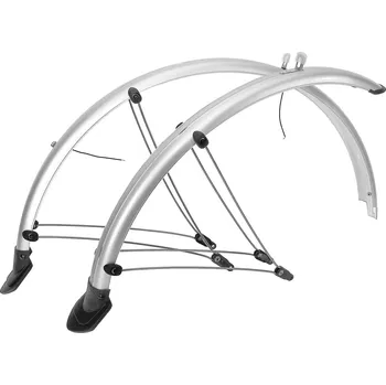Blatník na kolo M-WAVE BLATNÍKY 26" MTB VZPĚRY, STŘÍBRNÝ