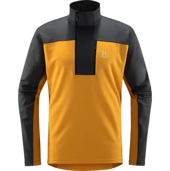 Pánská mikina Haglöfs ROC Flash Mid Halfzip Barva: Žlutá, Velikost: S