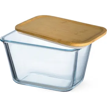 Dóza na potraviny Simax dóza 1,35 l s dřevěným víkem