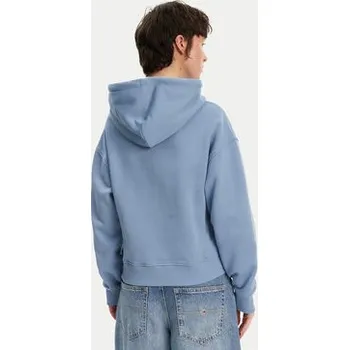 Dámská mikina Tommy Jeans Mikina Badge DW0DW19414 Modrá Boxy Fit S