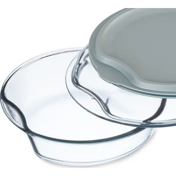 Nádoba na pečení Simax pekáč do trouby 2,5 l kulatý se skleněným a gumovým víkem