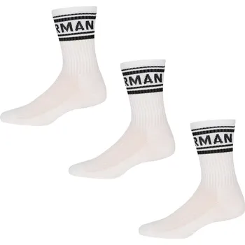 Pánské ponožky Ben Sherman Ben Sherman Mens 3 Pack Sport Socks White Mens 7-11