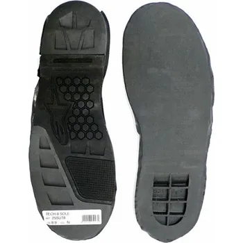 Moto obuv podrážky pro boty TECH8, ALPINESTARS (černé, pár, vel. 44,5/45,5) (Velikost: 43) 25SUT8/N