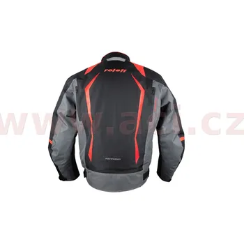 Moto bunda bunda Olpe, ROLEFF - Německo (černá/šedá/červená, vel. 3XL) (Velikost: S) GID21018- ROT