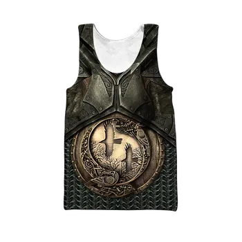 Tílko s 3D potiskem CS1114 brnění knight Velikost: 5XL, Barva (Varianta): vest 4