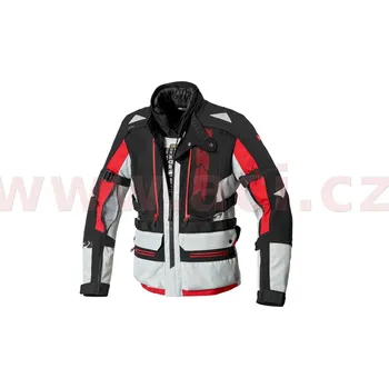 Moto bunda bunda ALLROAD, SPIDI (šedá/červená, vel. 3XL) (Velikost: M) D233-497