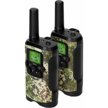 Článková baterie Alecto Walkie Talkie Set of 2 for Kids, range 7 km, camouflage