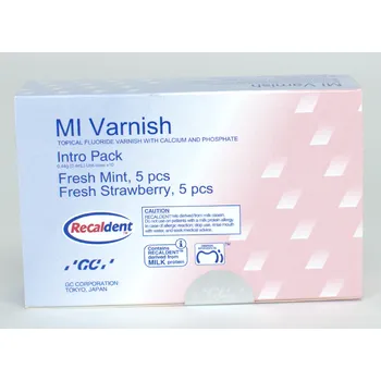 GC EUROPE MI Varnish Varianta: jahoda + mint, 10 x 0,4 ml