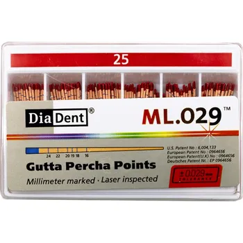 RC náhradní díl Diadent Guttaperchové čepy DIADENT 0.2 kalibrované 25 101-60325