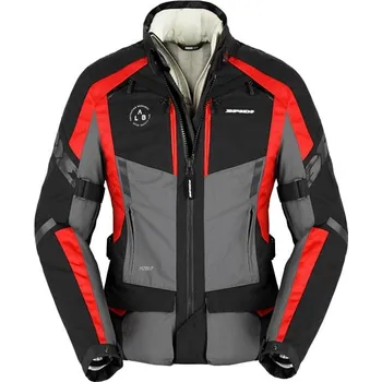 Moto bunda bunda 4SEASON EVO LADY, SPIDI, dámská (černá/šedá/červená, vel. XL) (Velikost: XS) D268-014