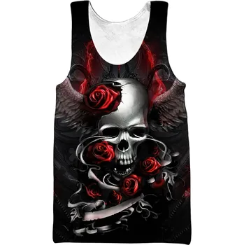 Tílko s 3D potiskem CS1117 Smrt s kosou Velikost: 5XL, Barva (Varianta): vesta 13