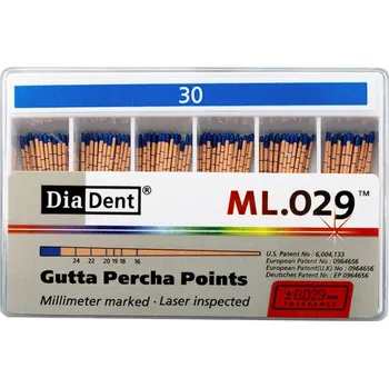 RC náhradní díl Diadent Guttaperchové čepy DIADENT 0.2 kalibrované 30 101-60330