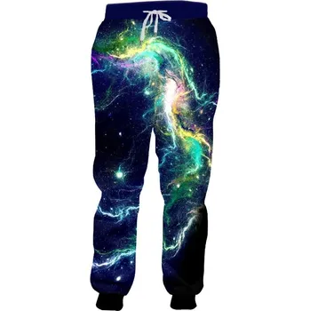 Dámské kalhoty Kalhoty s 3D potiskem CS880 vesmír universe Velikost: M, Barva (Varianta): Jogger kalhoty 4