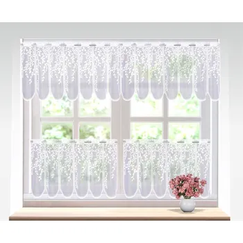 Záclona Záclona žakárová, Callisia vitrážka metráž, bílá