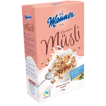 Recenze Manner Knusper Müsli 500 g