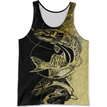 Tílko s 3D potiskem CS1112 Fish ryba Velikost: 3XL, Barva (Varianta): vest 1