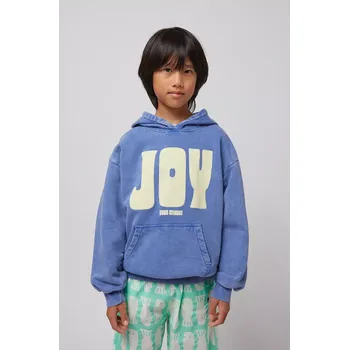 Chlapecká mikina Dětská bavlněná mikina Bobo Choses Joy 125AC045 modrá 50X, vel. 89/98