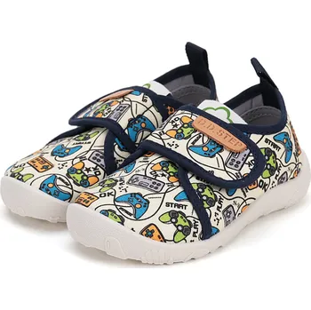 Chlapecké tenisky D.D.step Plátěnky D.D. step C086-51576 barefoot smetanové GAME velikost: 29