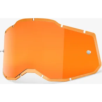 Motocyklové brýle plexi Injected Racecraft 2/Accuri 2/Strata 2, 100% (žluté chrom, Anti-fog) 51008-305-01