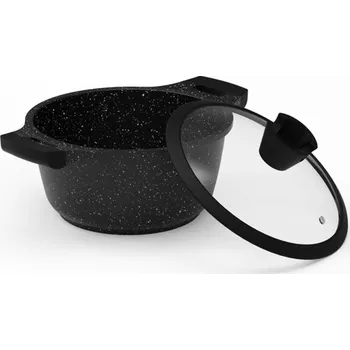 Hrnec Hrnec Domoletti Black Marble, 20 cm, 2,6l