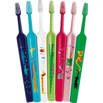 Zubní kartáček TePe Select Compact Zoo X-Soft dětský zubní kartáček 3+1 zdarma