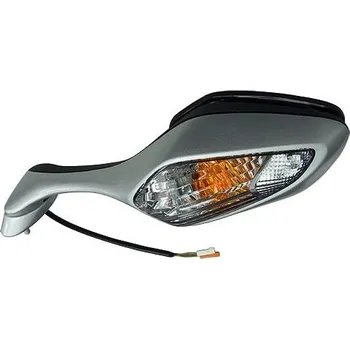 Zrcátko pro motocykl zpětné zrcátko s blikačem (rozteč šoubů 40 mm), Q-TECH, L HONDA VFR 1200 F 2010-2013