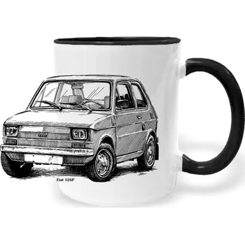 Hrnek - Fiat 126P - Maluch Barva: Černá