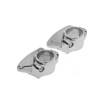 Nábytkové kování GTV Jednostranná skleněná spojka s fixací na trubku o25 chrom