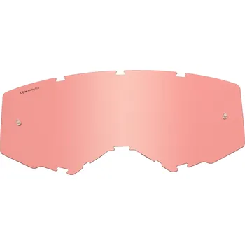 Motocyklové brýle plexi FOCUS/ZONE, FLY RACING (červené chromové) 37-5423