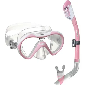 Potápěčská maska Maska + Suchý Šnorchl - Mares VENTO JR DRY Combo - Dětský Růžová