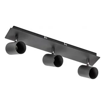 Svítidlo GTV Stropní svítidlo VENETO, IP20, max. 20W, 3 x GU10, kulaté, černé