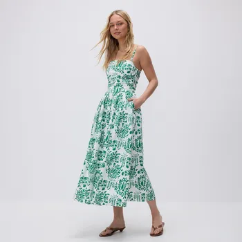 Dámské šaty Reserved - Midi šaty na ramínka - vícebarevná - XO740-MLC - XO740-MLC-L