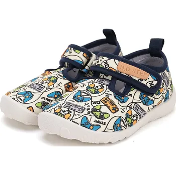 Chlapecké tenisky D.D.step Plátěnky D.D. step C086-51492 barefoot smetanové GAME velikost: 23